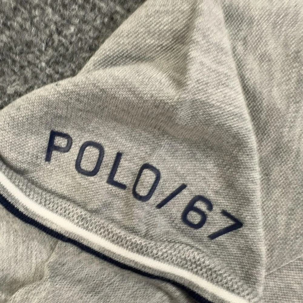 Polo Ralph Lauren Polo Shirt Mens 2XL Gray 100% Cotton Jersey Classic Fit Logo